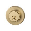 Sure-Loc Hardware Sure-Loc Hardware Modern Single Cylinder Deadbolt, Satin Brass DB201-MD SB